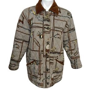 JONES NEW YORK SPORT Equestrian barn chore field coat Corduroy Jacket western